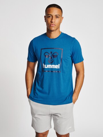 T-Shirt fonctionnel Hummel en bleu : devant