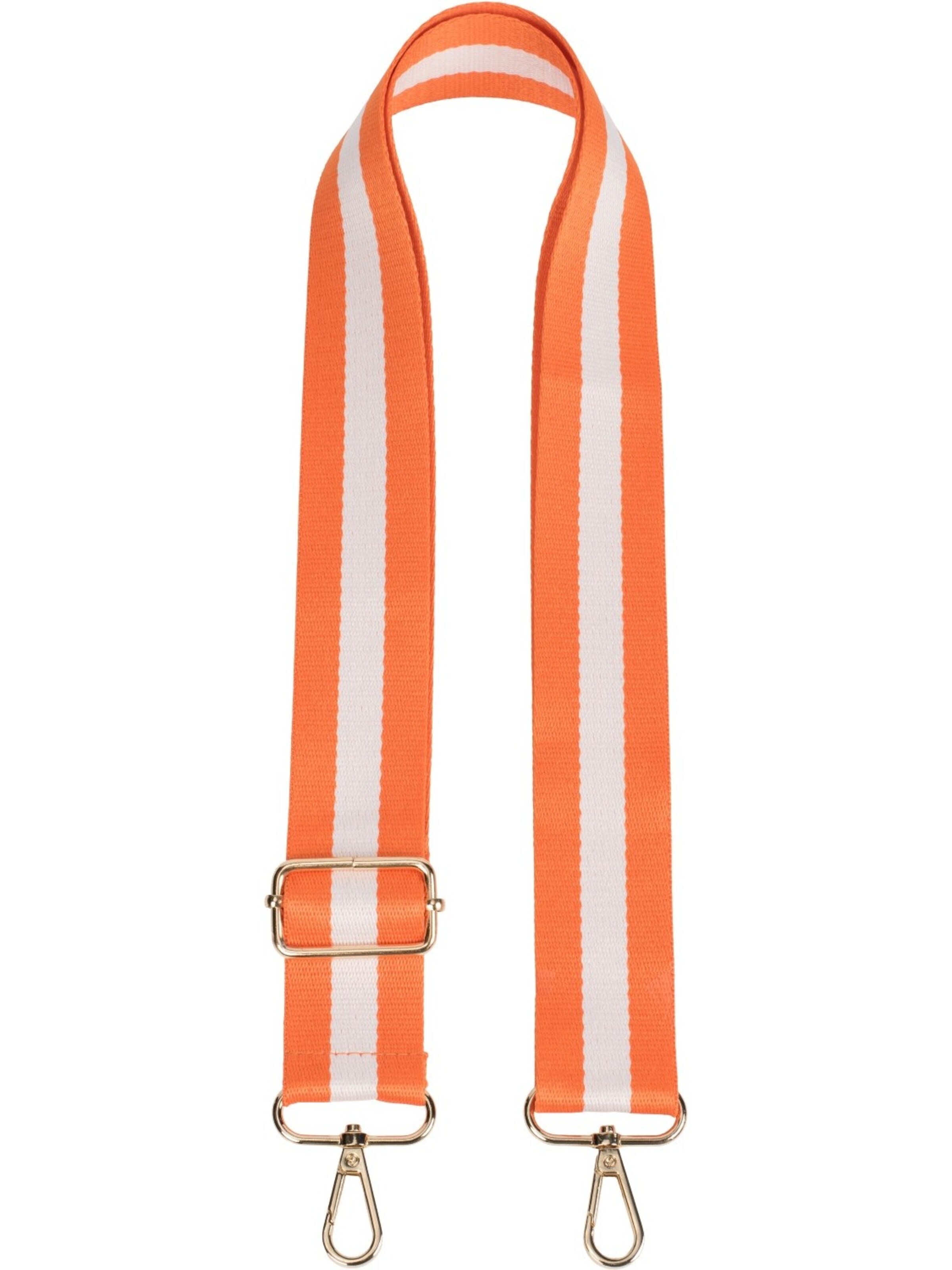 styleBREAKER Taschenzubehör 'Wechsel Taschengurt gestreift'‌‌‌‌‌‌‌‌ in Orange: Vorderseite