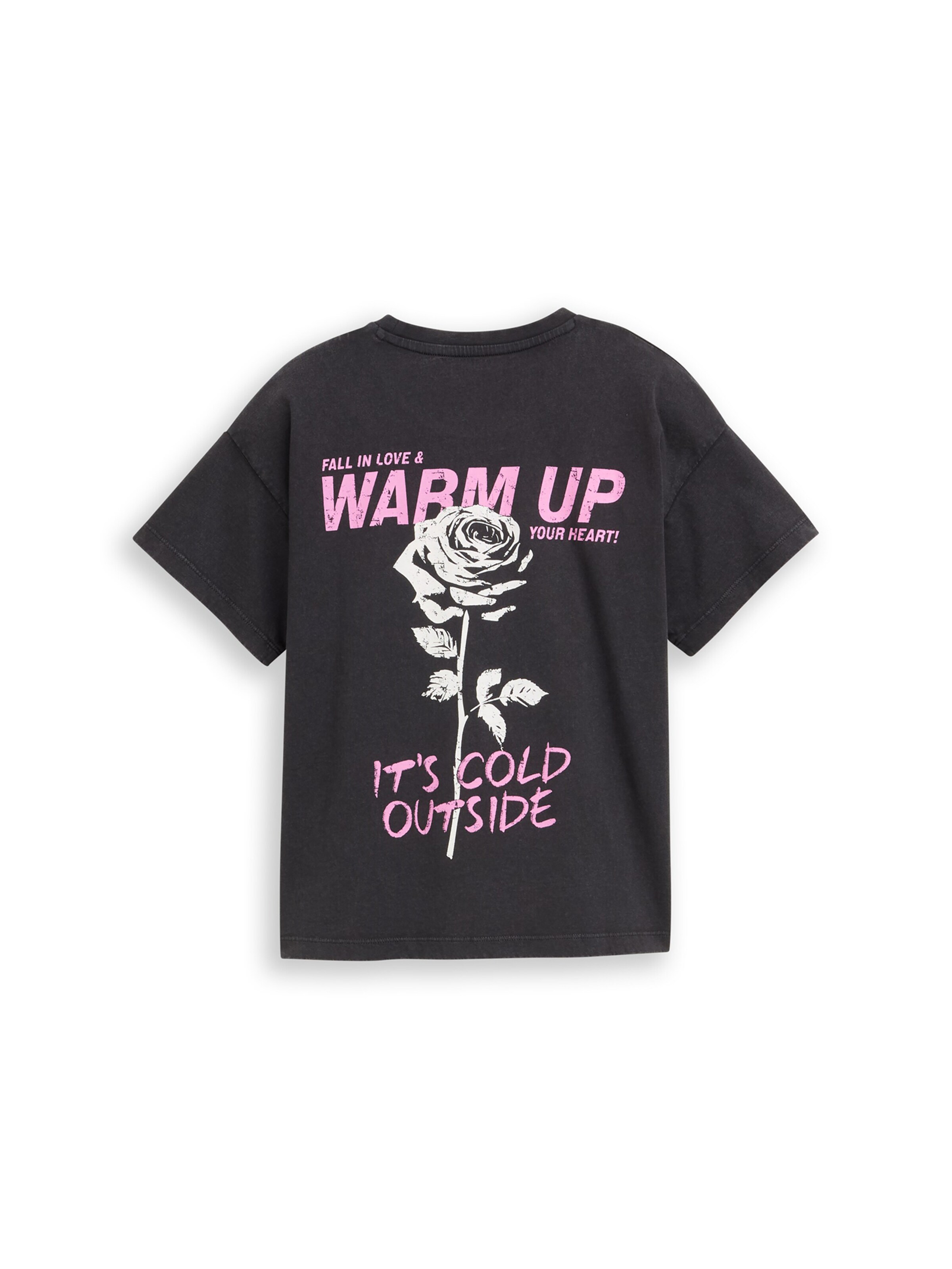 TOM TAILOR Shirt in Black