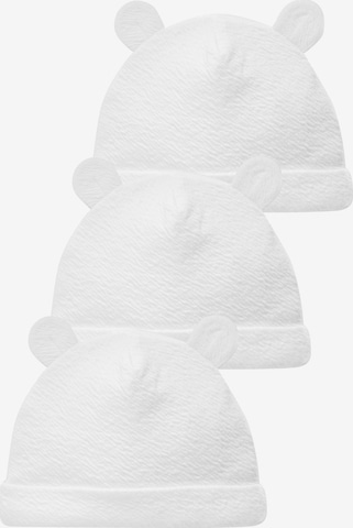 Next Beanie in White: front