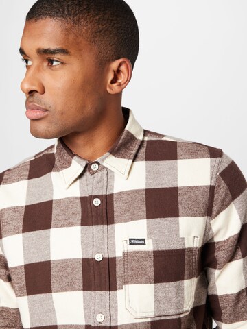 HOLLISTER Slim fit Button Up Shirt in Brown