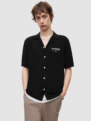 AllSaints Regular fit Button Up Shirt 'UNDERGROUND' in Black: front