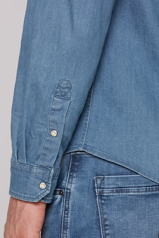 CAMP DAVID Regular fit Button Up Shirt in Blue