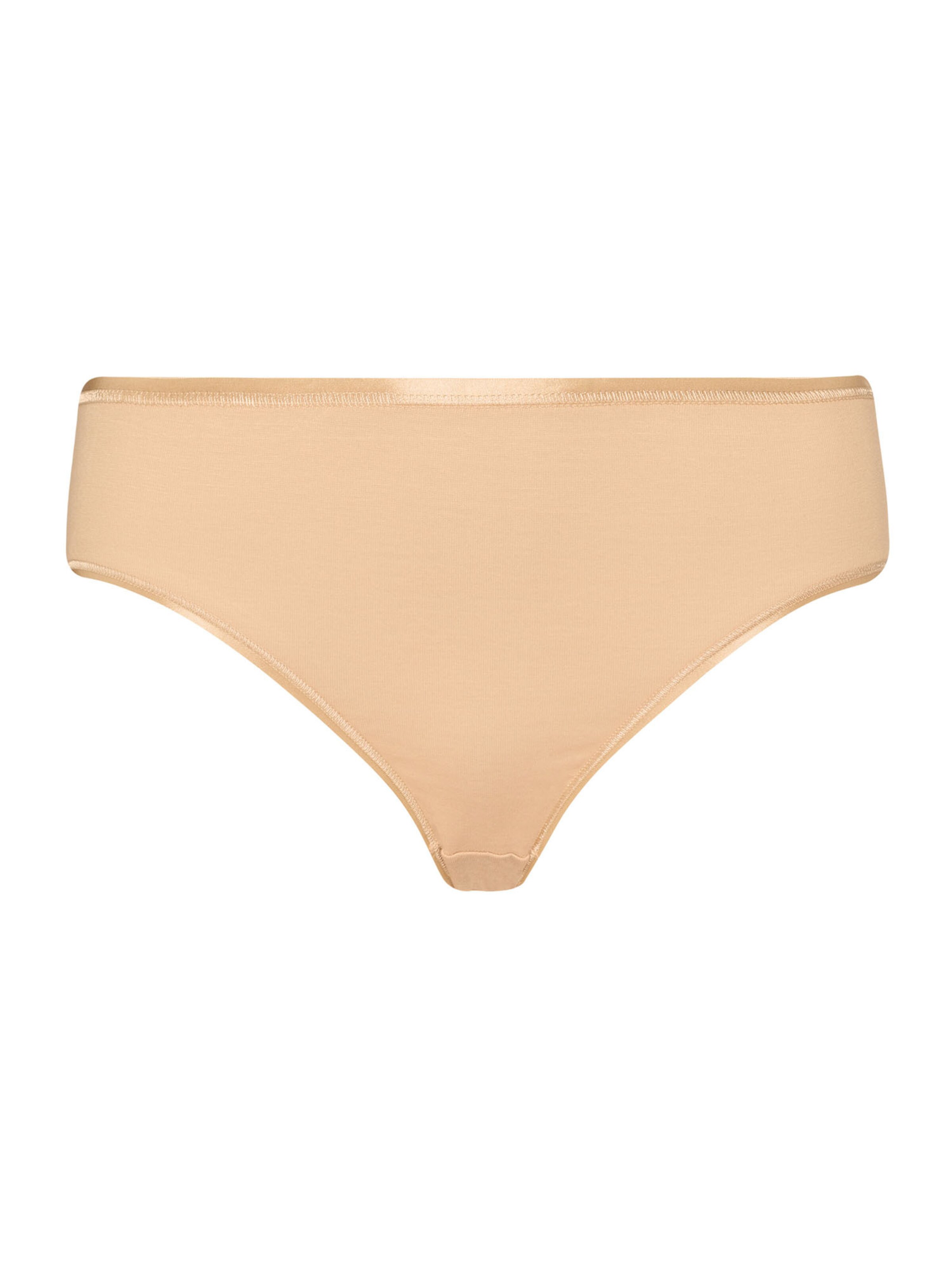 Hanro - Cueca ' Cotton Seamless ' em bege: frente