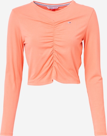 Tommy Jeans Shirt in Orange: front