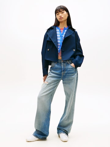 Tommy Jeans Prehoden plašč | modra barva