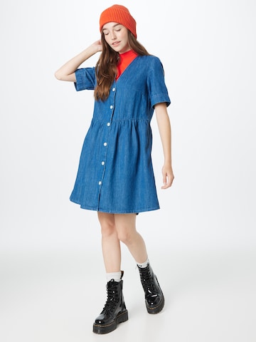 Monki Shirt Dress in Blue