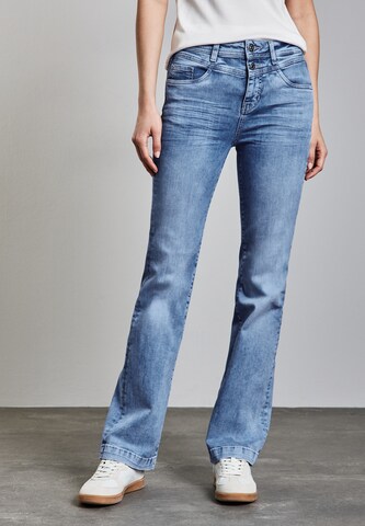 STREET ONE Boot cut Jeans in Blue: front