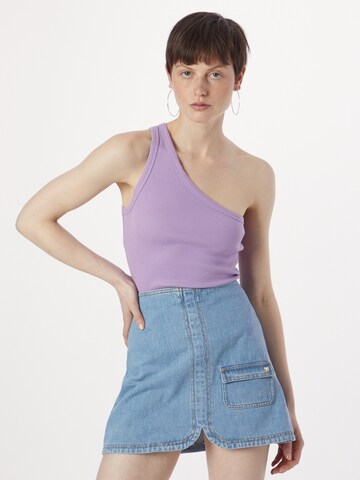 Gestuz Top in Purple: front