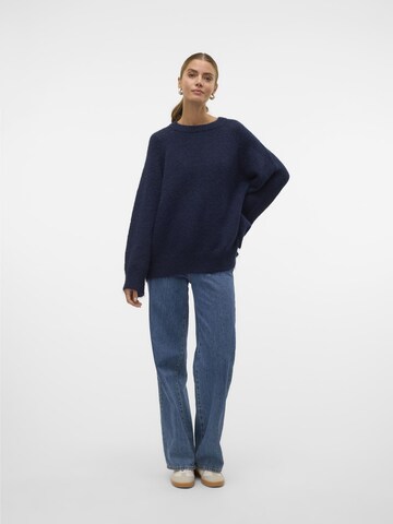 VERO MODA Pullover 'HENLEY' i blå