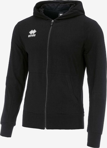 Errea Athletic Zip-Up Hoodie 'Philip' in Black: front