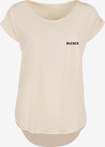 T-shirt 'Macher' F4NT4STIC en beige : devant