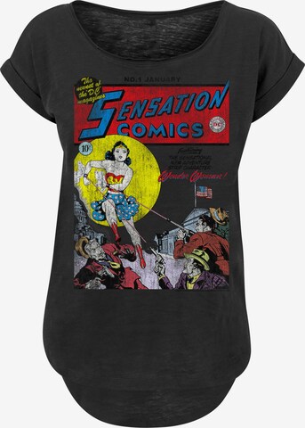 F4NT4STIC Shirt 'DC Comics Wonder Woman Sensation Comics Issue 1 Cover' in Black: front
