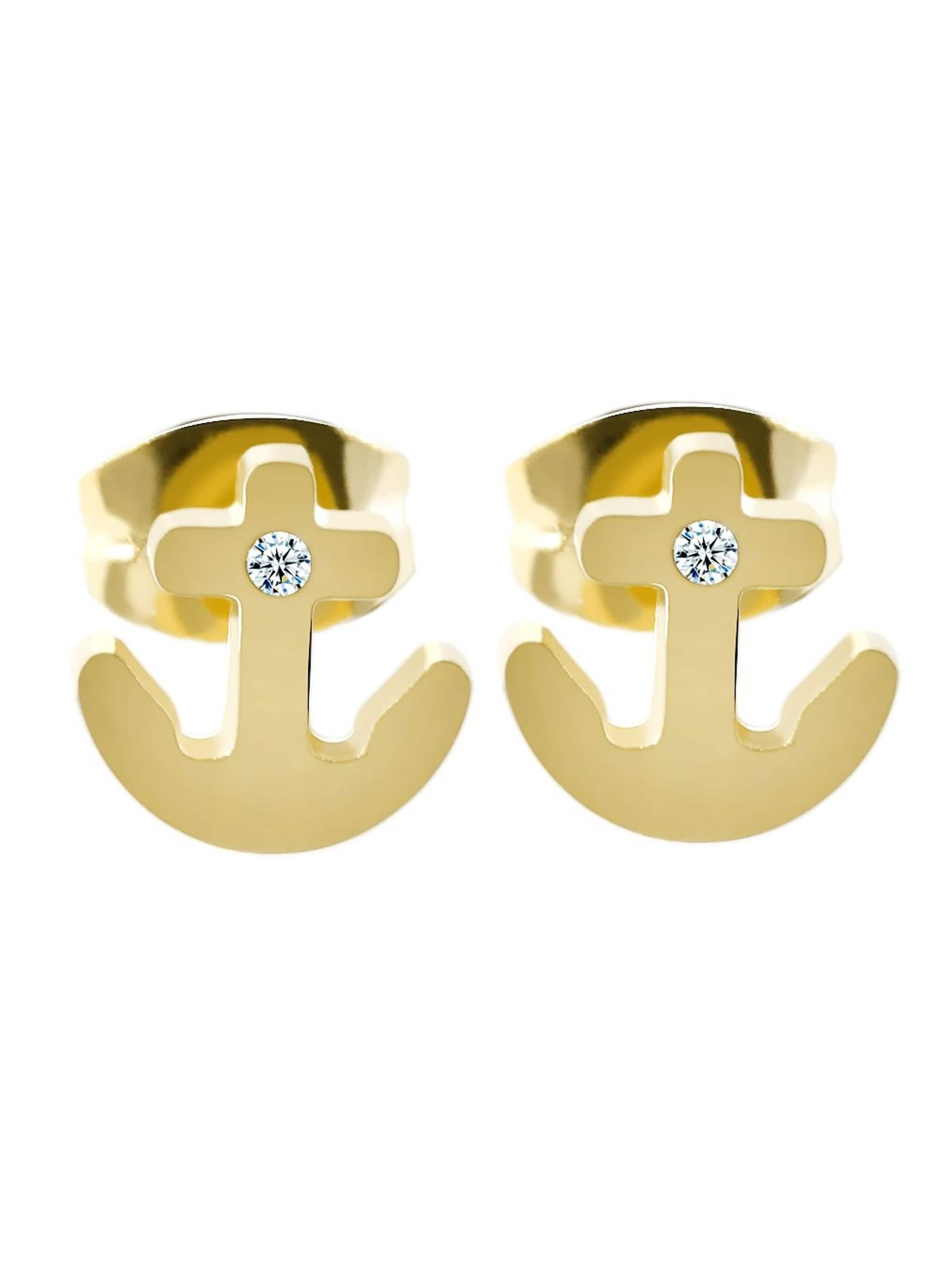 Akzent Earrings 'Shira, langlebig' in Gold: front