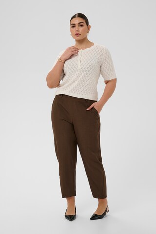 KAFFE CURVE Sweater 'KCbirthe' in White