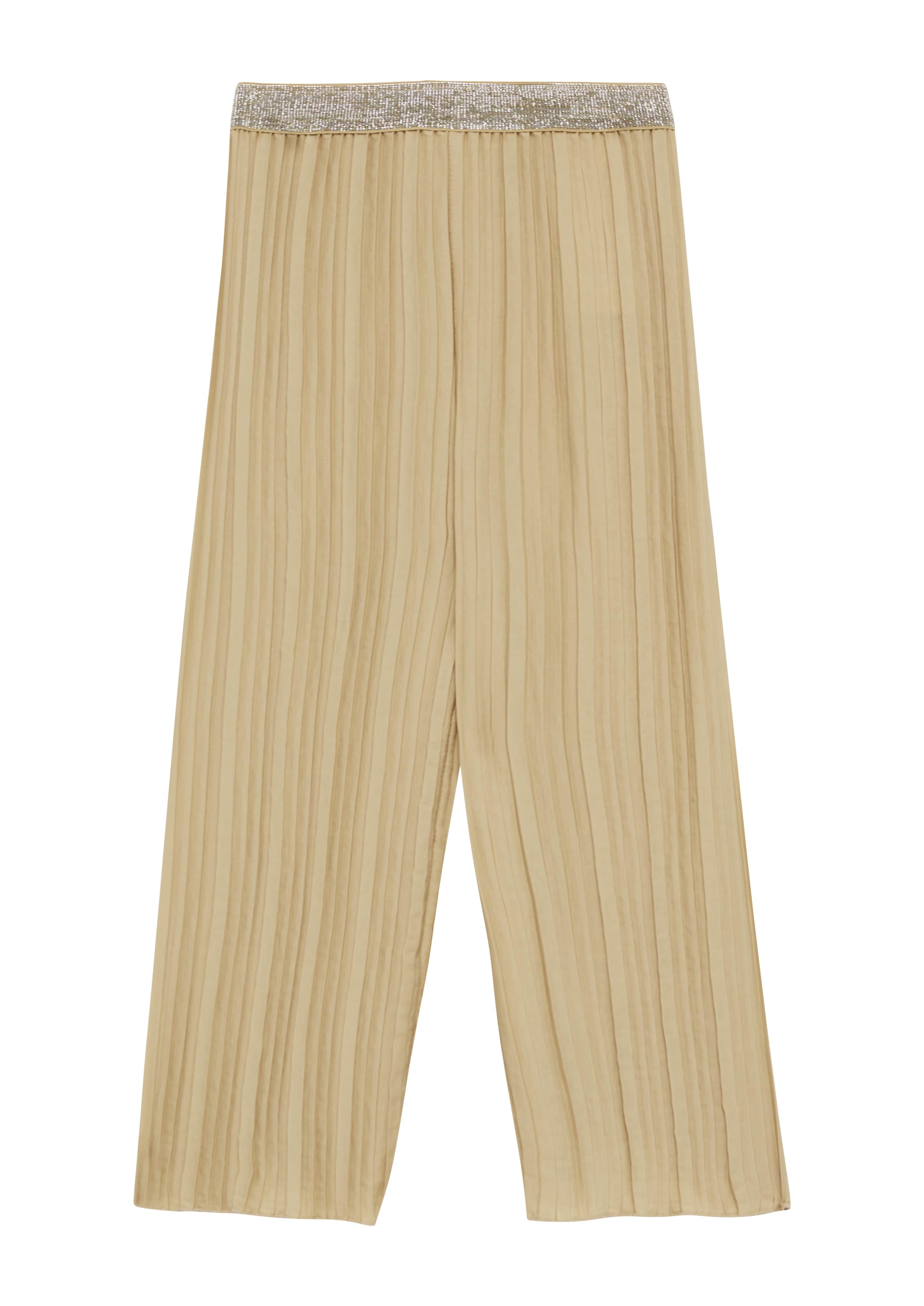 Wide Leg Pantalon s.Oliver en beige : devant