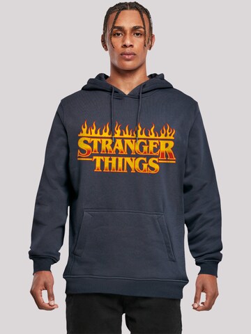 F4NT4STIC Sweatshirt 'Stranger Things Netflix TV Series' in Blue: front