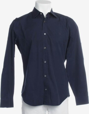 BURBERRY Button Up Shirt in M in Blue: front