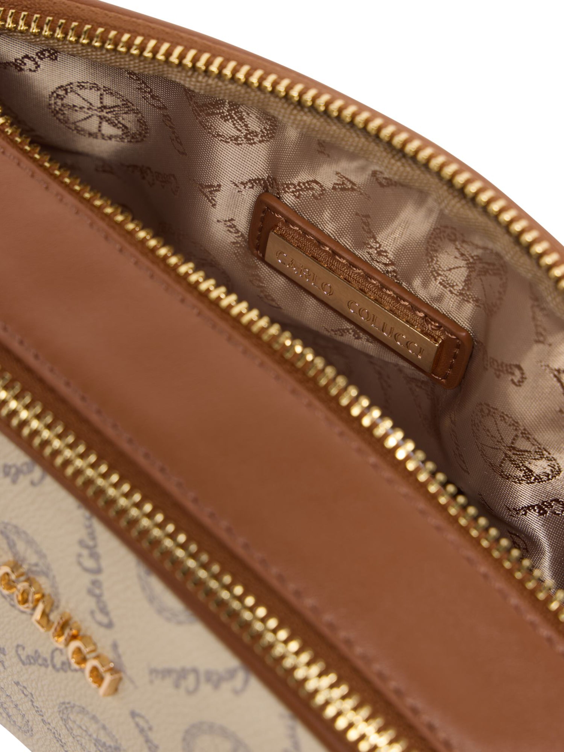 Carlo Colucci Umhängetasche 'Enrici' in Beige