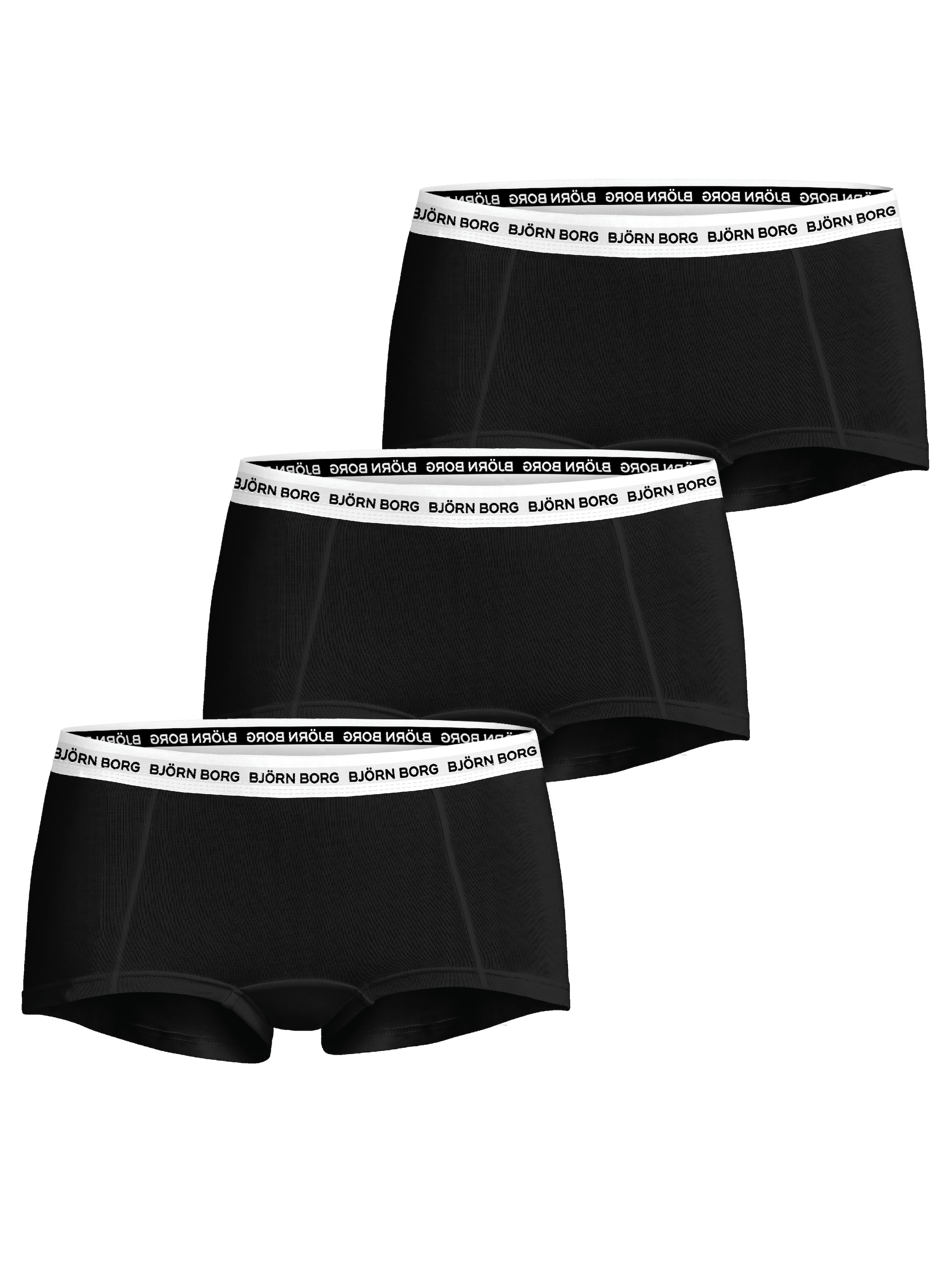 juoda BJÖRN BORG Kelnaitės paaukštintu liemeniu: priekis