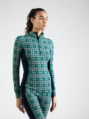 KariTraa Base Layer 'ROSE' i grøn: forside