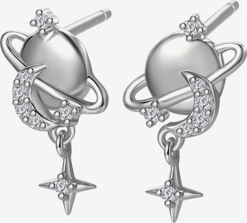 Orecchini 'Planet' di Hey Happiness in argento: frontale