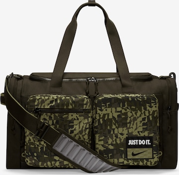 NIKE Sports Bag in Green: front