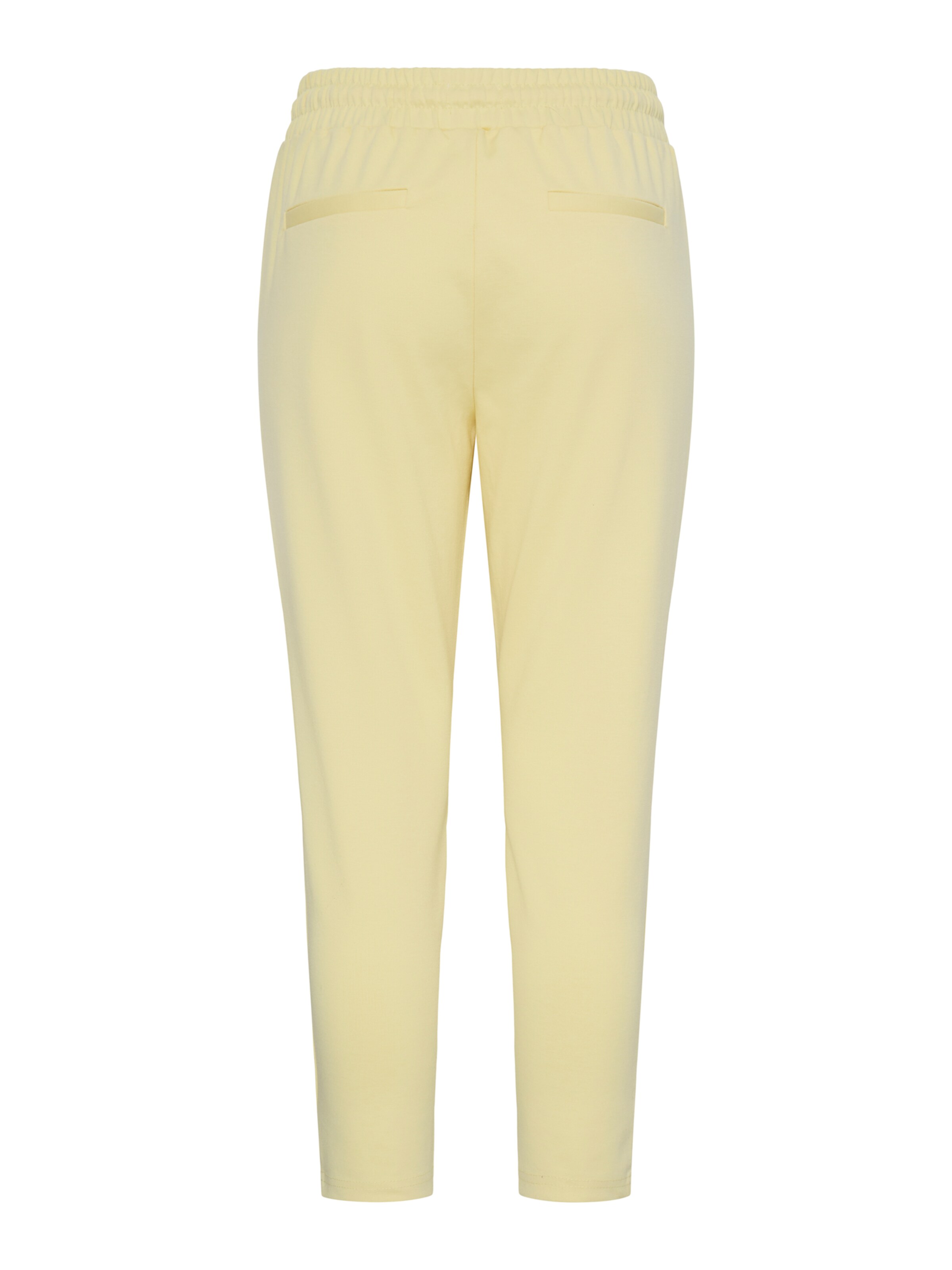ICHI Zúžený Kalhoty se sklady v pase 'KATE' – žlutá