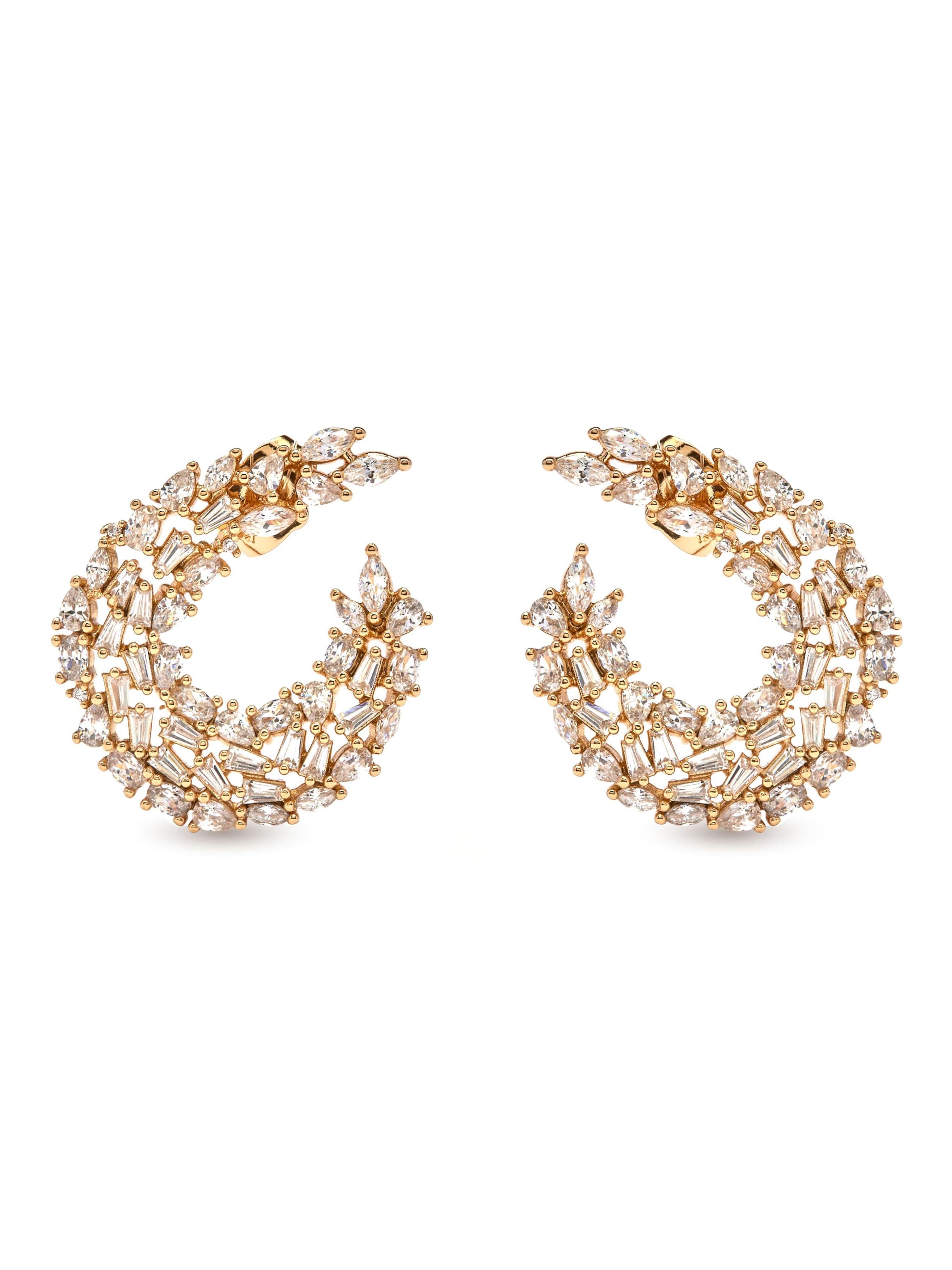 Luxenter Ohrringe 'Isdro'‌‌‌ in Gold: Vorderseite