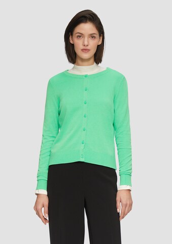 s.Oliver Knit cardigan in Green: front
