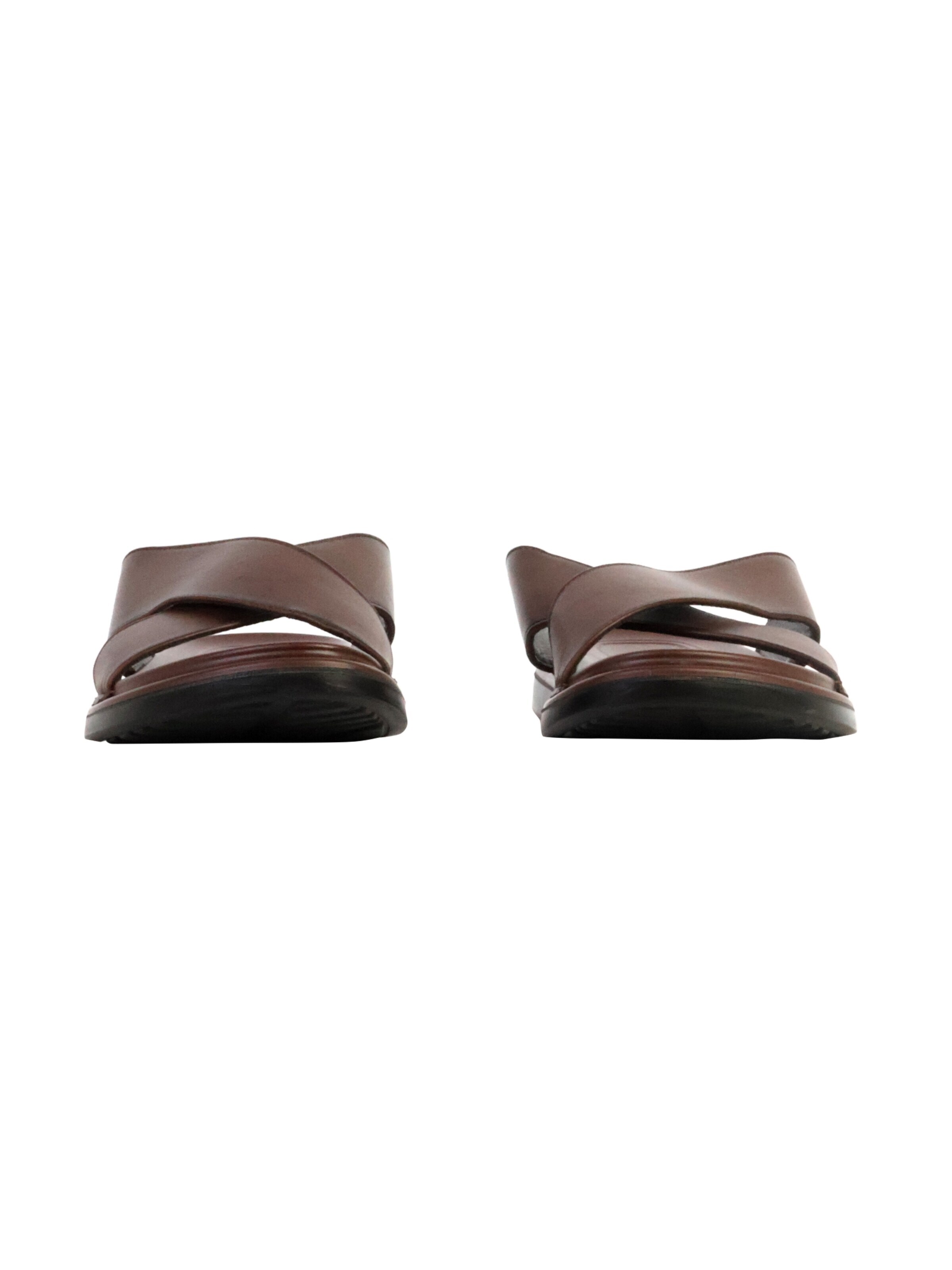 Sandales 'Flache Sandalen zum Hineinschlüpfen' Elong en marron