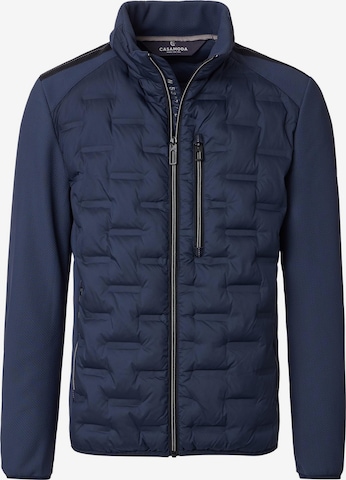 CASAMODA Between-Season Jacket 'Basic' in Blue: front