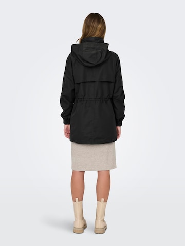 JDY Between-Seasons Parka 'NEW HAZEL' in Black