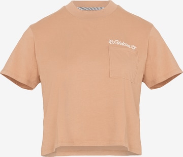 Volcom Shirt in Beige: voorkant