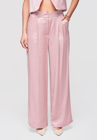 Pantalon à pince Ombre en rose : devant