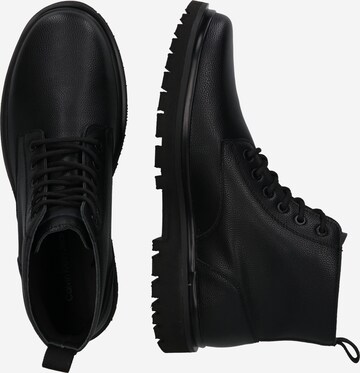Calvin Klein Jeans Lace-Up Boots in Black