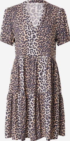 Robe 'ONLNOVA THEA' ONLY en marron : devant