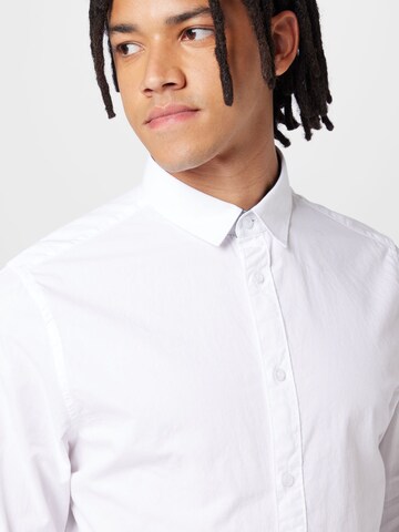 TOM TAILOR Regular fit Button Up Shirt in White