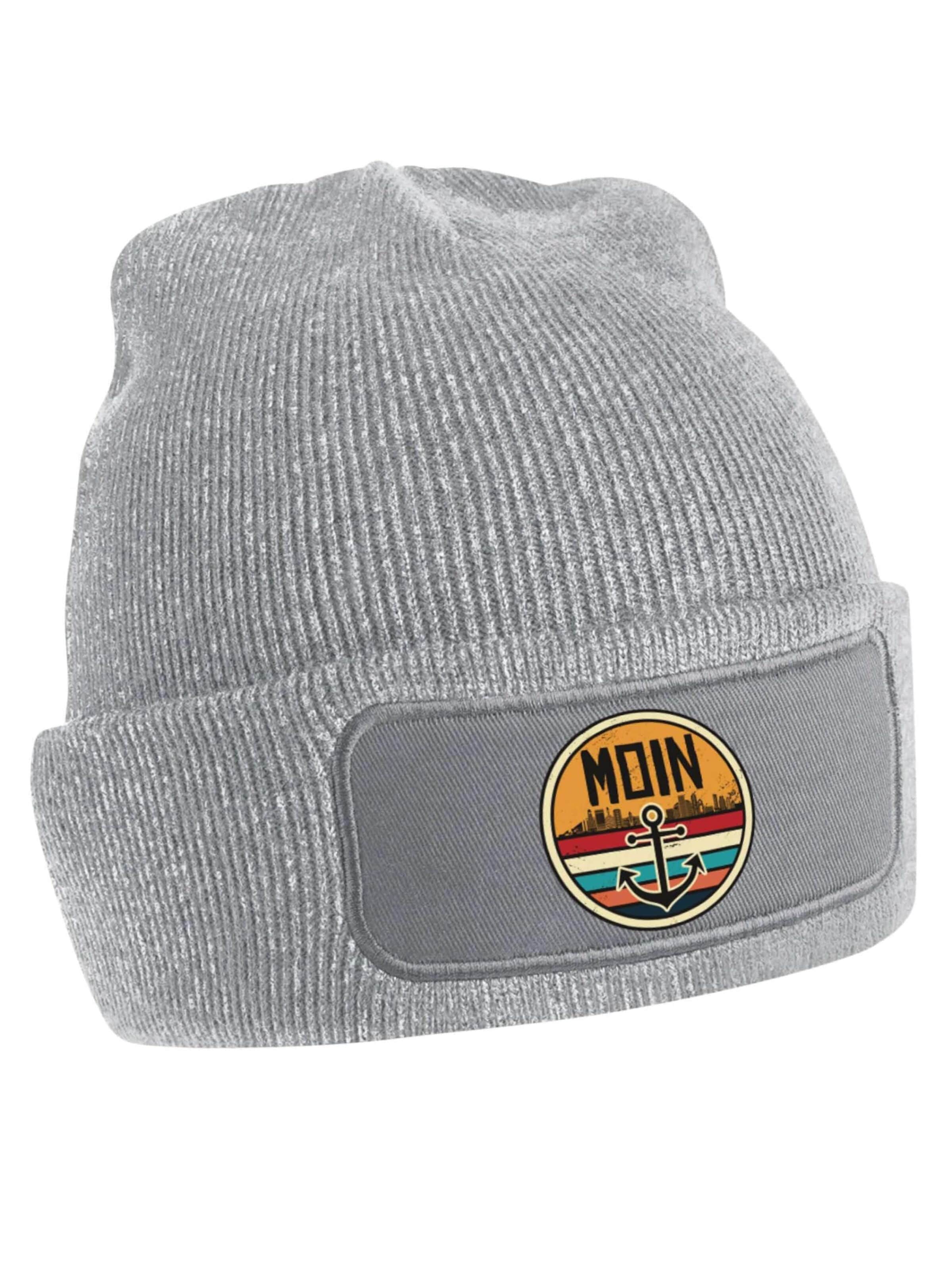 Youth Designz Mütze 'Moin Anker'‌‌‌‌‌‌‌ in Grau