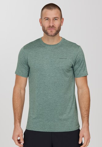 ENDURANCE Klasický střih Funkční tričko 'Mell' – zelená: přední strana
