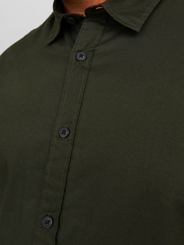 Jack & Jones Plus Средняя посадка Рубашка 'Gingham' в Зеленый