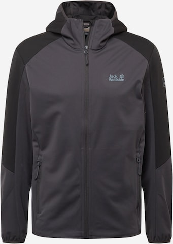 JACK WOLFSKIN Outdoor jacket 'GO HIKE ' in Grey: front