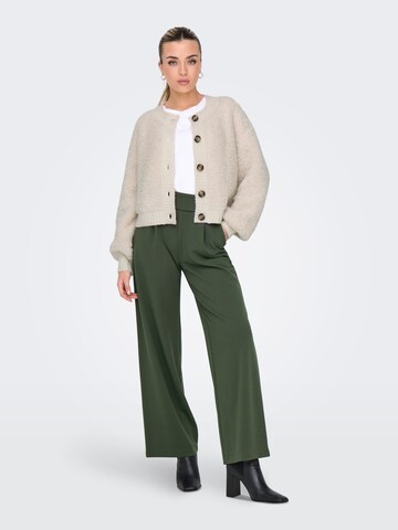 JDY Wide leg Bandplooibroek 'JDYGEGGO' in Groen