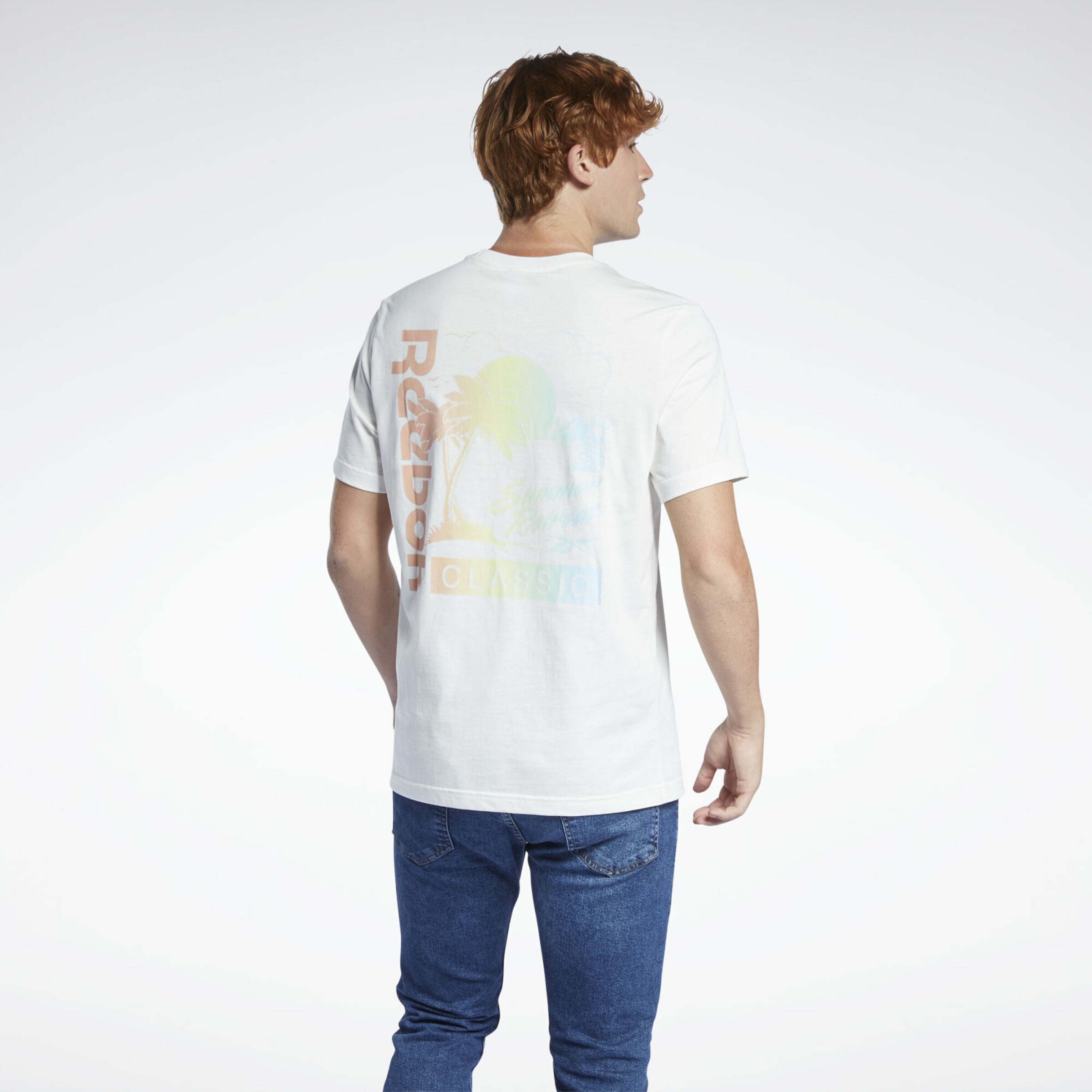 Frauen Große Größen Reebok Classics Shirt in Weiß - JD98556 Frauen Große Größen Reebok Classics Shirt in Weiß - JD98556