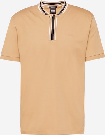 BOSS Black T-shirt 'Pratt 10' i beige: framsida