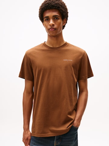 Tommy Jeans Särk, värv pruun: eest vaates