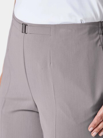 Regular Pantalon à plis 'Martha' Goldner en gris