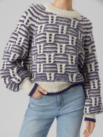 VERO MODA Пуловер 'SOLANGE' в бежово