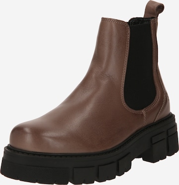 Apple of Eden Chelsea boots 'California' in Grijs: voorkant