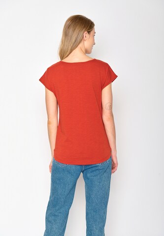 T-shirt 'Nature Good Life' GREENBOMB en rouge